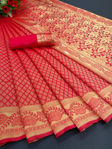 Picture of Oraganic Banarasi Saree With Blouse Pice For Wedding