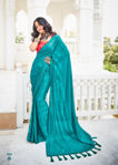 Picture of Rainbow Jari With Satin Embroidery Blouse Saree