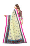 Picture of Pure Georgette With Fancy Lace & Beautiful Blouse Saree