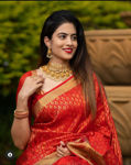 Picture of Beautiful Soft Jecard Saree For Wedding With Blouse