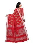 Picture of Pure Red Color Cotton And Chitt Pallu Printed Saree
