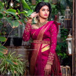 Picture of BEAUTIFUL RICH PALLU AND JACQUARD WORK ON ALL OVER THE SAREE.