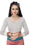 Picture of Beautiful Cotton Chitt Pallu And Foli Print Saree