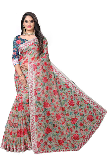 Picture of Beautiful And  cotton Digital Print saree