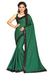Picture of Pure Banglory Silk Green Saree For Wedding With Blouse