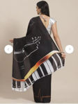 Picture of Festival collection with black printed saree