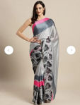 Picture of Festival collection with cream printed saree