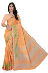 Picture of Pure Embroidery And  Beautiful Work Saree