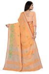 Picture of Pure Embroidery And  Beautiful Work Saree