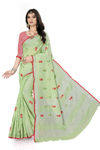 Picture of Pure Lilan And  Embrodiery Beautiful Saree