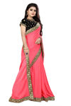 Picture of Expensive Pure Georgette Best Colour Saree With Blouse