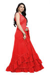 Picture of PURE  Georgette With  stylish fashionabale saree