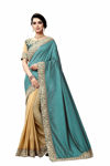 Picture of Banglori Silk Georgette With   Fancy Lace &  Beautiful Blouse Saree