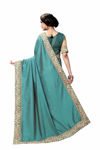 Picture of Banglori Silk Georgette With   Fancy Lace &  Beautiful Blouse Saree
