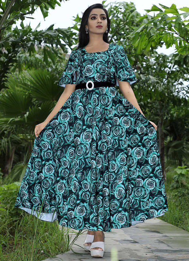 Picture of Women's Georgette A-Line Beautiful Dress