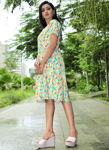 Picture of Beautiful Multi Color Polyester Western Dress