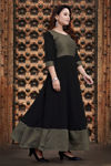 Picture of Beautiful And Stylish Fit Kurti Type Black Dress