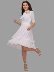 Picture of Women's Best Simple Sober Net Dress For Party