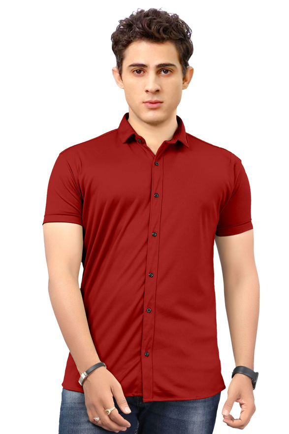 Picture of Smart Best Red Colour Formal Regular Shirt