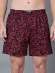 Picture of Pure Cotton Stylish Beautiful And Printed Red & Black Boxer