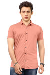 Picture of Men's Casual Solid Lycra Shirt  For Holiday