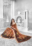 Picture of Pure  Georgette With  Fancy Lace &  Beautiful Blouse Saree