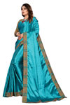 Picture of Beautiful Heavy Satin Silk Saree With Blouse