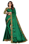 Picture of Beautiful Polyester Silk Saree For Wedding With Blouse