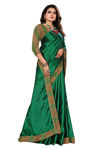Picture of Beautiful Polyester Silk Saree For Wedding With Blouse