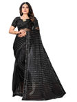 Picture of Pure Butter Fly Sequence Work  And Beautifull Black Saree
