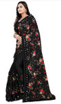Picture of Beautiful Heavy Polyester Lycra Saree With Blouse