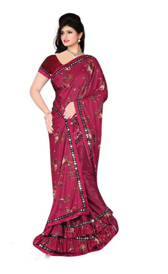 Picture of Expensive Saree For Wedding With Blouse Piece