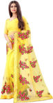 Picture of Beautiful Yellow Heavy Pure Tissue Net Saree With Blouse Piece