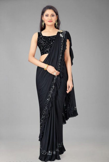 Picture of Women's Pure Polyester Best Colour Saree With Blouse Piece