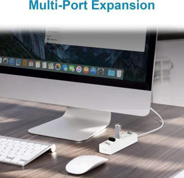 Picture of Quantum Usb Hub 4 Port Pack Of 1 Colour White