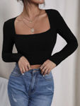Picture of Black Beautifull Fancy And Best Western Wear Top