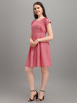 Picture of Pure Baby Pink Cotton And Beautifull Western Dress