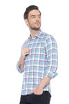 Picture of Pure Cotton Smart Blue And White Checks Pattern Shirt