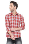 Picture of Cotton Best Checks Pattern Men's Fancy Red Shirt