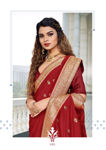 Picture of Pure Vichitra And Beautiful Silk Work Saree