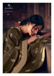 Picture of Beautiful Vichitra Silk Gold Print Saree
