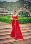 Picture of Pure Chiffon And Fancy Work Beaurtiful Saree