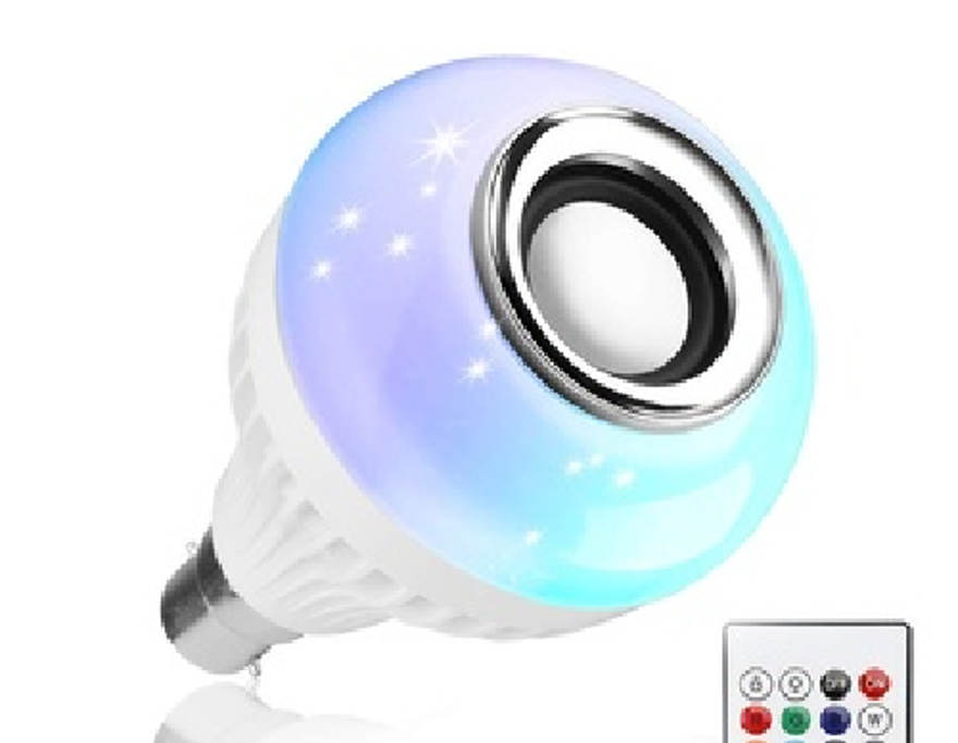 Picture of Led Rgb Bluetooth Speaker Bulb Wireless Music Playing Light Lamp