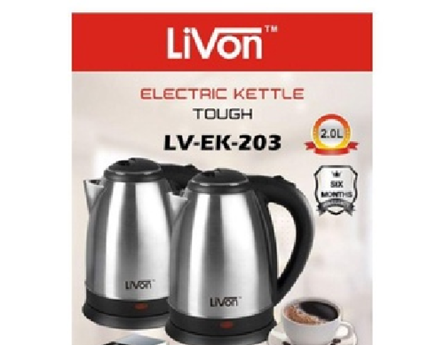Picture of Livon 2L Electric Kettle Stainless Steel