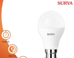 Picture of Surya Led Lamp, 9W Neo (Pack Of 4, White), Plastic, 9 Watts, 240 Volt