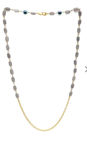 Picture of Ruby Rang Grey & Gold-Toned Alloy Gold Plated Mask Chain