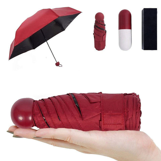 Picture of Foldable Mini Cute And Small Capsule Design Umbrella With Capsule Case