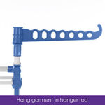 Picture of Folding Double Supported 3 Layer Cloth Drying Stand (Blue)