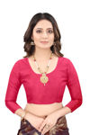 Picture of Soft Lichi Silk Cloth.Beautiful Rich Pallu Saree. .For Woman
