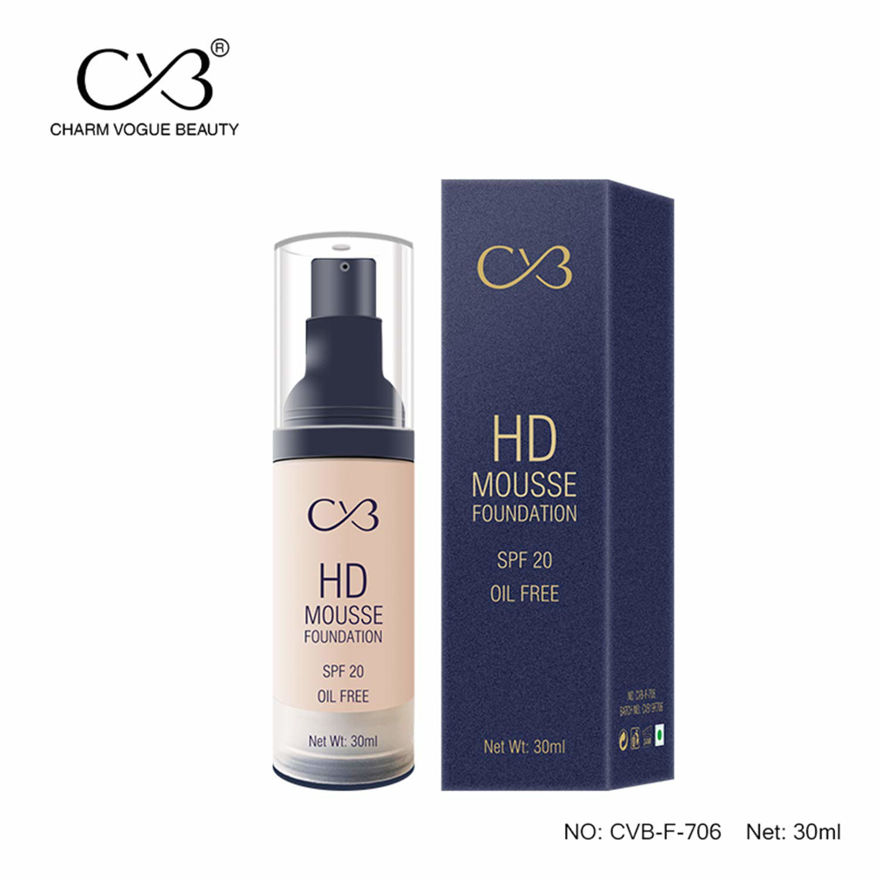 Picture of Cvb F-706-01 Hd Mousse Foundation Spf 20 Oil-Free, Flawless Blending